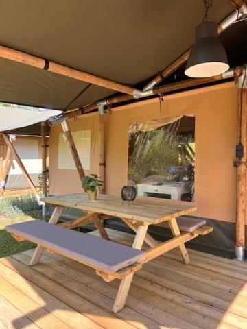 Luxe Safaritent Medley 5 Persoons Op Camping Rijsterbos Exterior foto